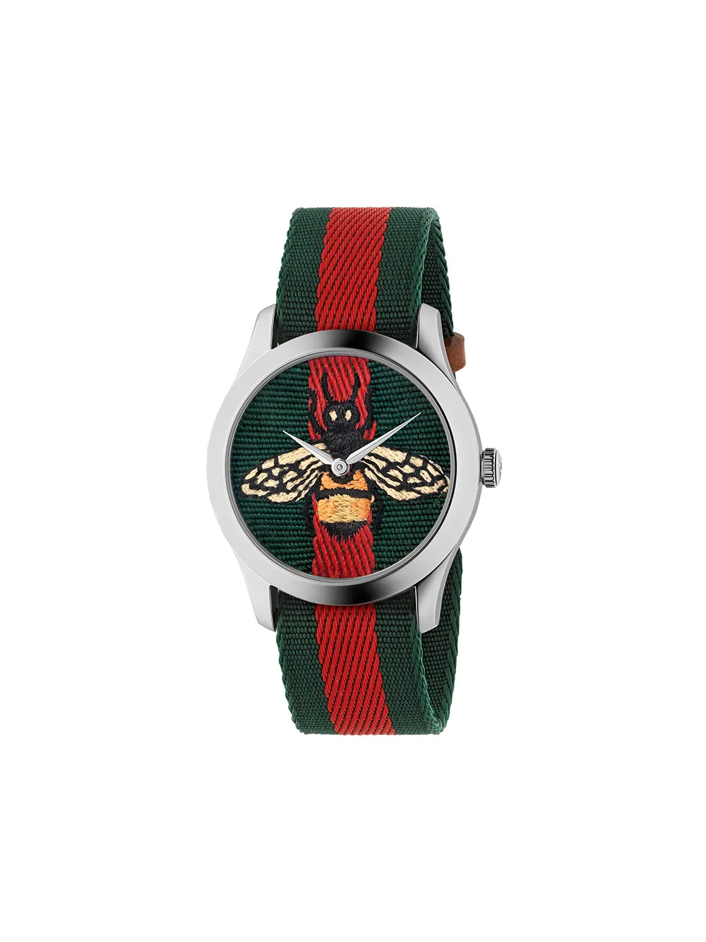 Click to view more detailed imagery on our partner's website Gucci G-timeless Nylon Strap Watch, 38mm In Green