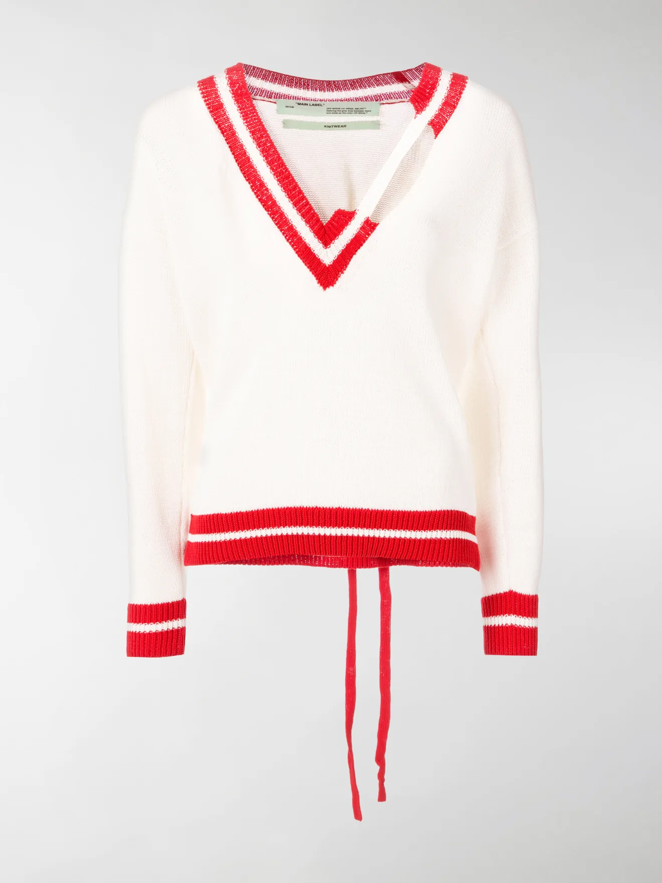Off-White oversized cricket jumper 