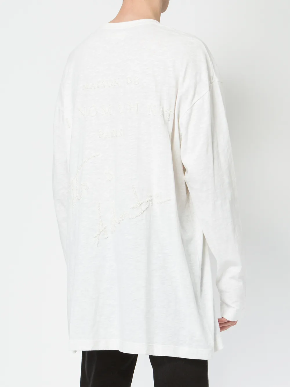 Ih Nom Uh Nit chest patch oversize T-shirt Wit