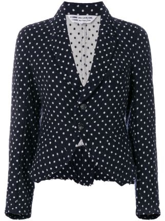 Comme Des Garçons Pre-Owned Polka Dots Fitted Jacket - Farfetch
