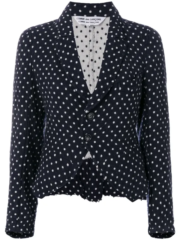 comme des garcons polka dot jacket