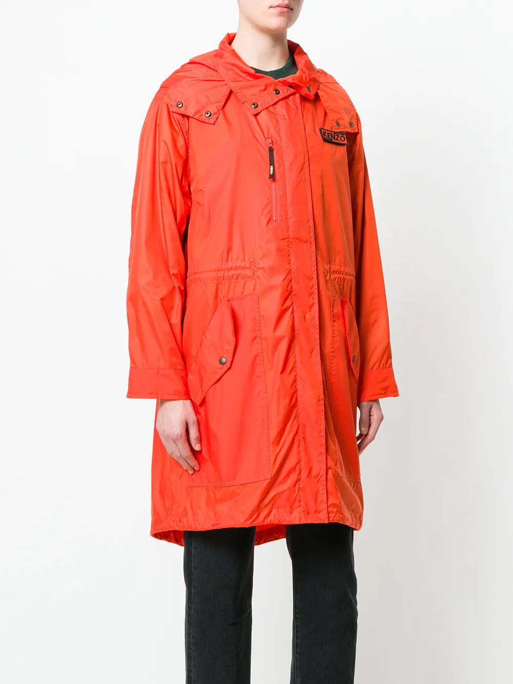  Kenzo Regenmantel Im Oversized Look   Gelb 