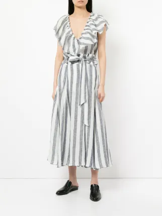 Simmons stripe godet skirt展示图