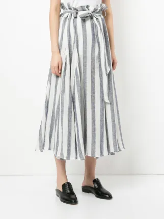 Simmons stripe godet skirt展示图