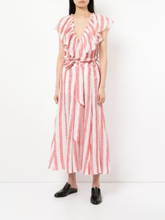 Simmons stripe godet skirt展示图