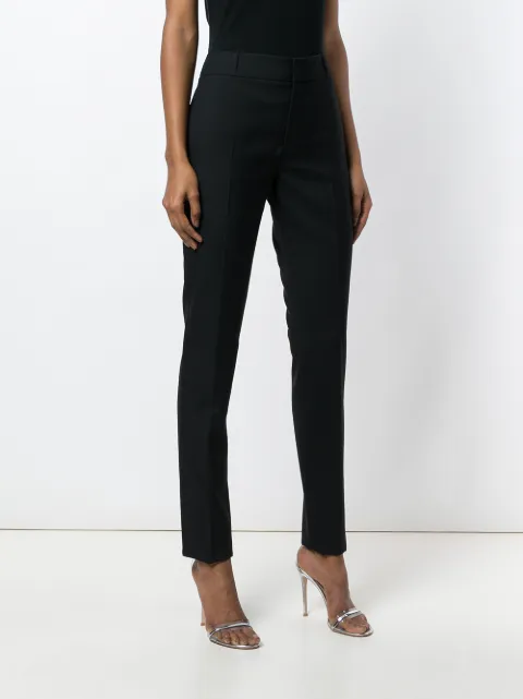 high waisted tapered trousers