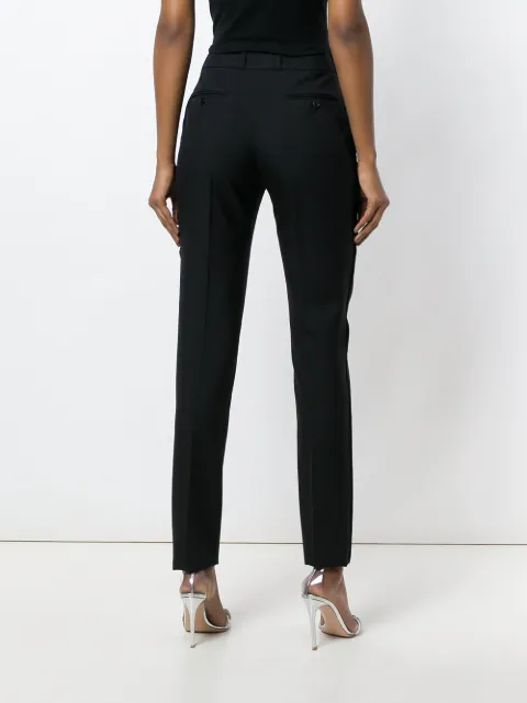 high waisted tapered trousers