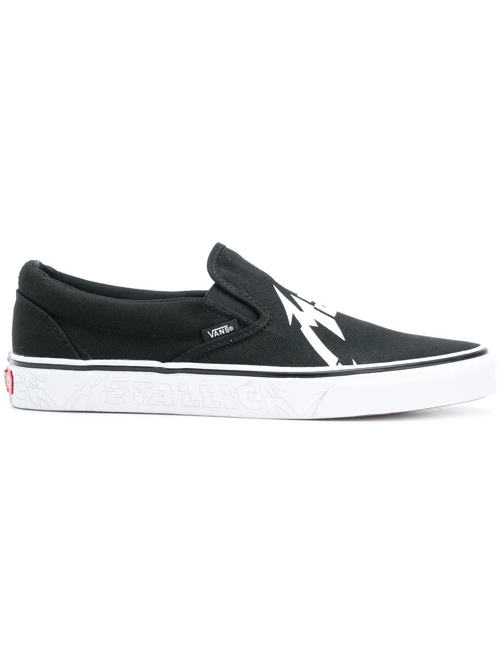 vans metallica classic slip-on sneakers in black