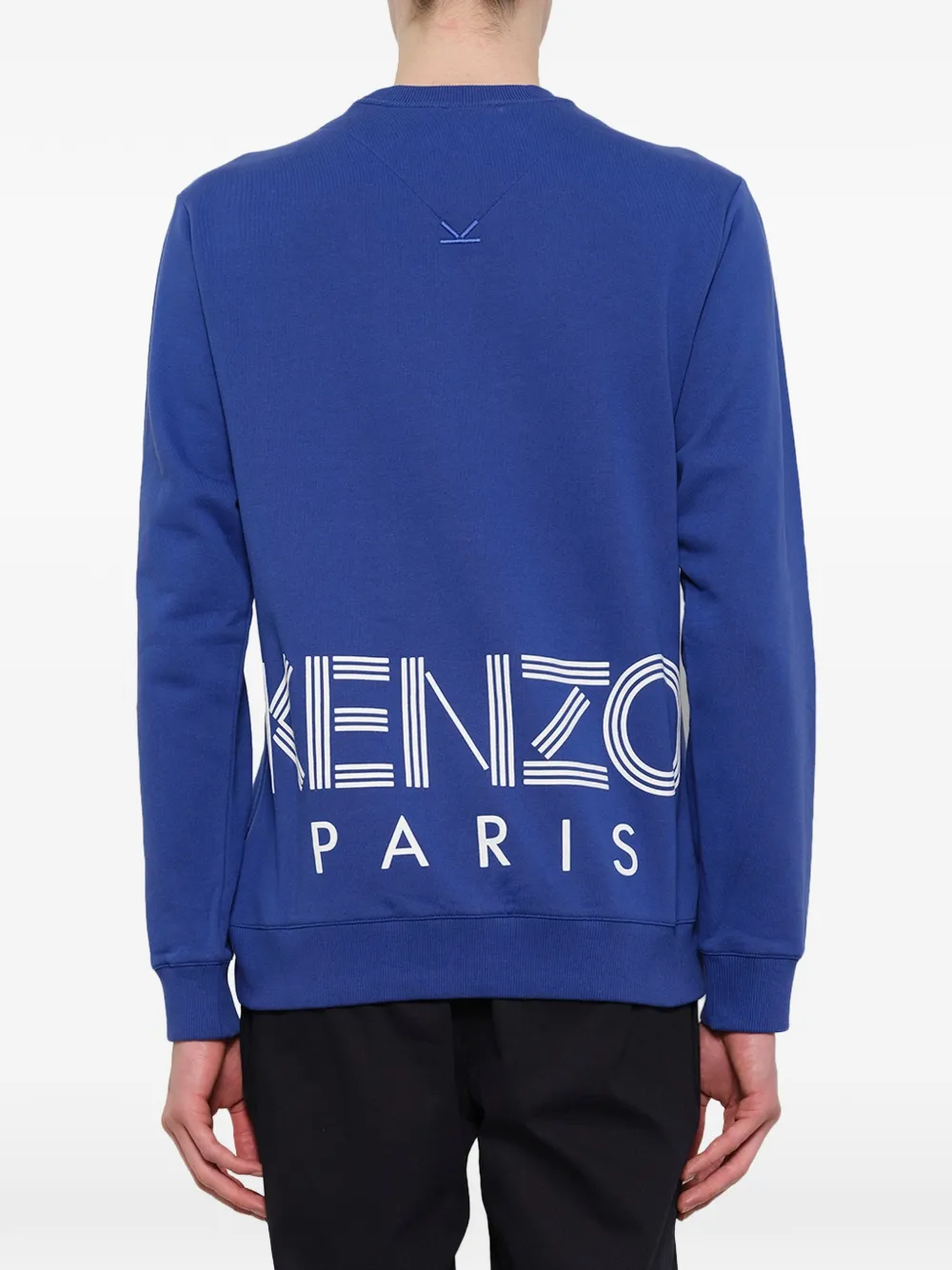 Kenzo logo print sweatshirt Blauw