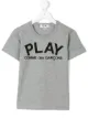 الصورة 1 من Comme Des Garçons Play Kids تيشيرت بطبعة شعار