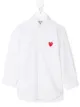 الصورة 1 من Comme Des Garçons Play Kids قميص مطرز بالقلب