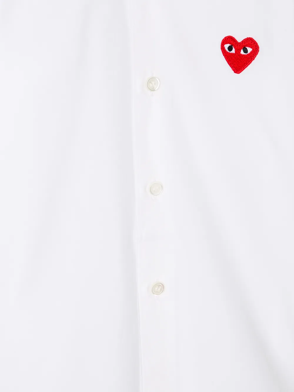 Comme Des Garçons Play Kids heart embroidered shirt | Image 5