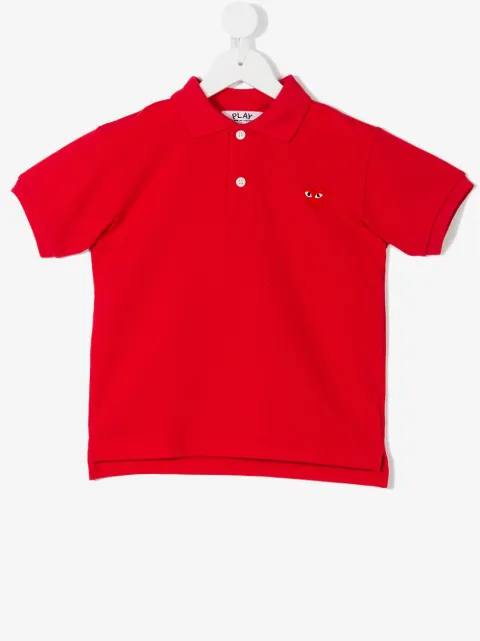 Comme Des Garçons Play Kids heart polo shirt