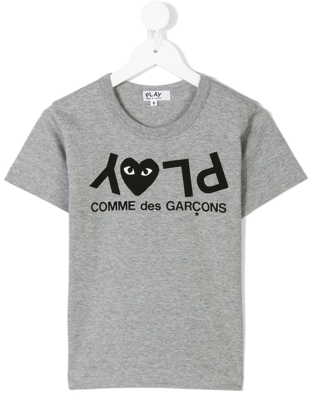 Image 1 of Comme Des Garçons Play Kids logo print T-shirt
