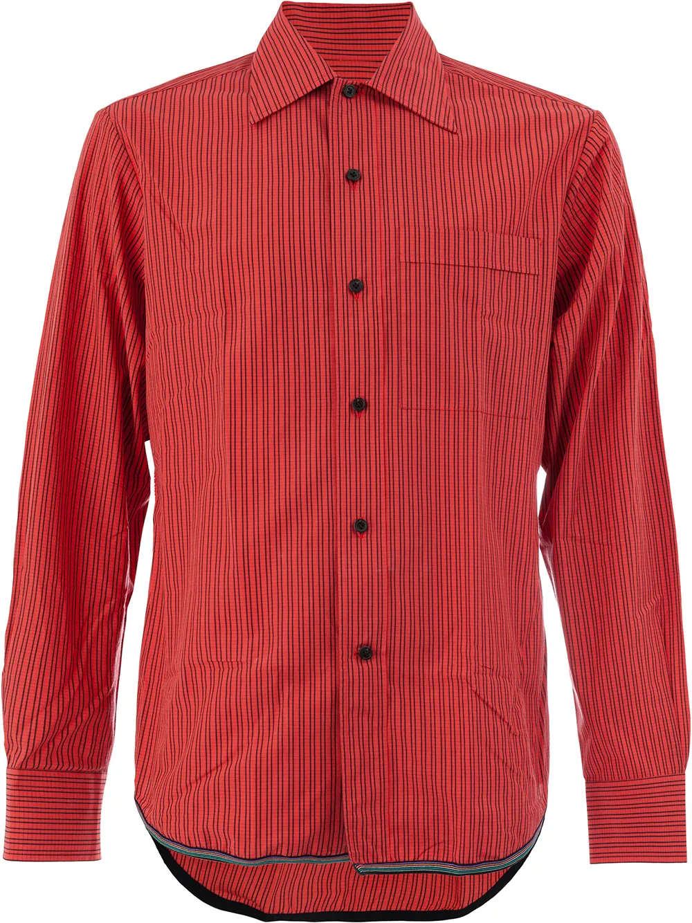 

Lanvin classic striped button shirt - Rojo
