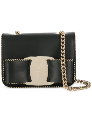 Salvatore Ferragamo Vara Rainbow Stud Crossbody Bag Farfetch Salvatore Ferragamo Vara Rainbow Stud Crossbody Bag