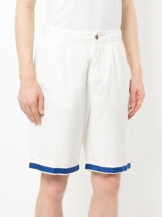 contrast trim chino shorts展示图