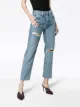 RE/DONE Stove Pipe 27 high waist straight ripped jeans