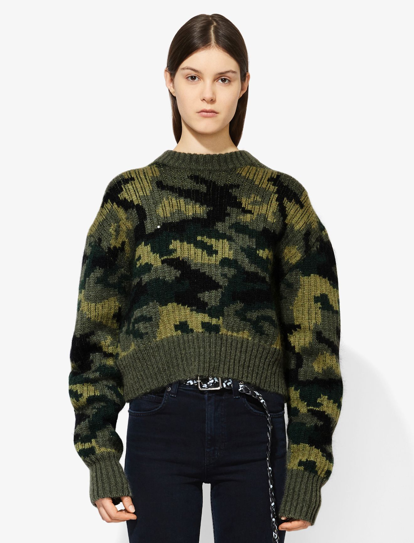 proenza schouler camo cardigan