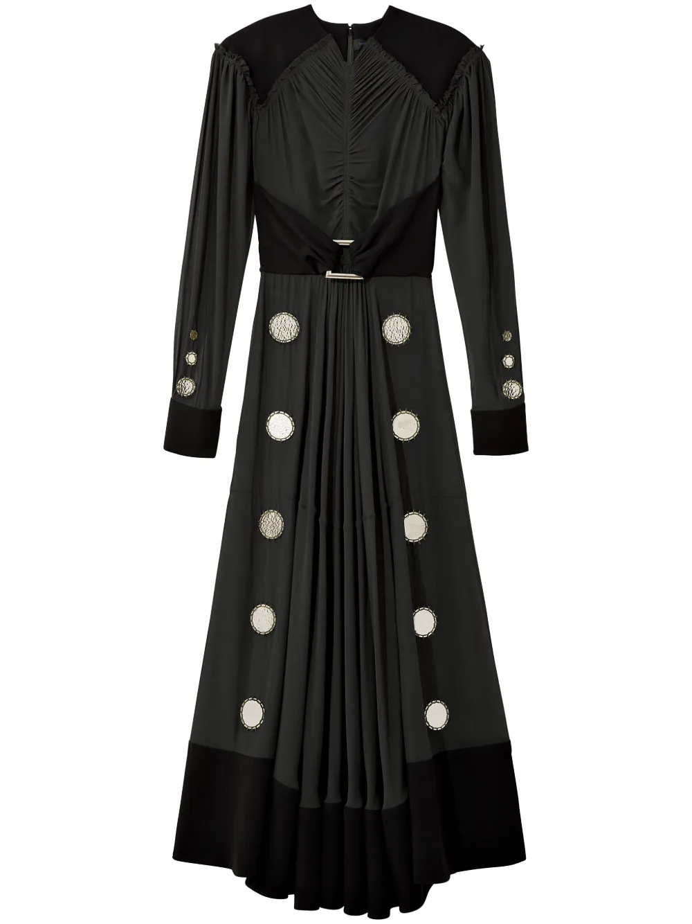 Proenza Schouler Metal Disk Dress Zwart