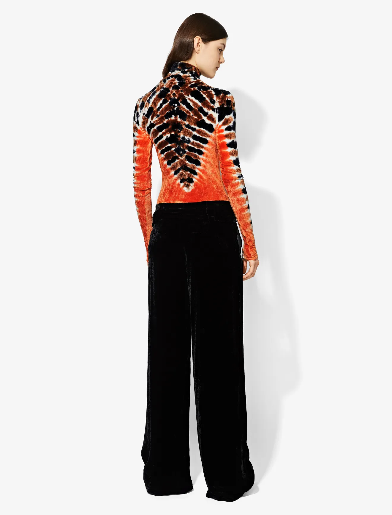 Long Sleeve Tie Dye Turtleneck in 