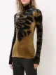 Proenza Schouler Long Sleeve Tie Dye Turtleneck