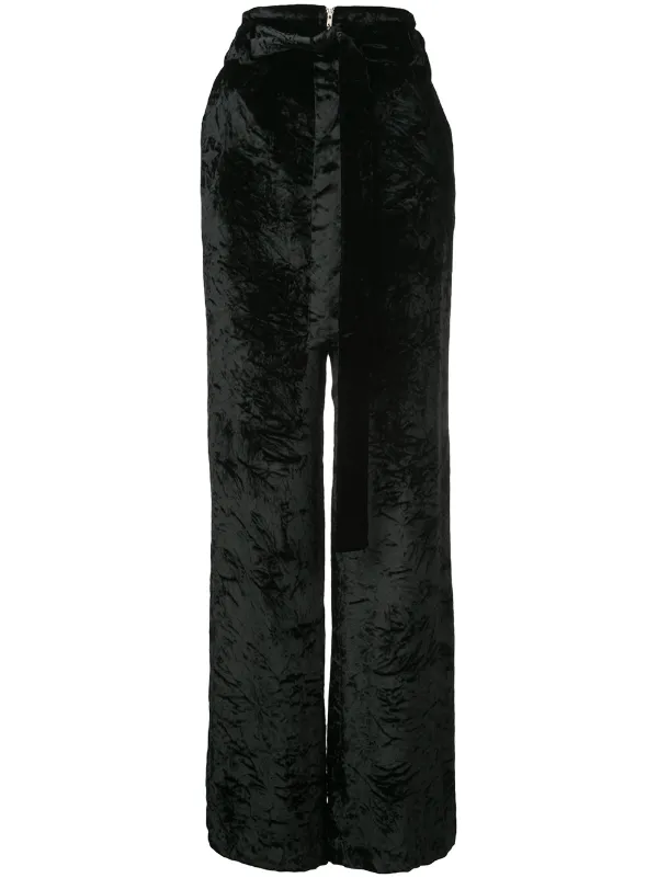 crushed velvet pants