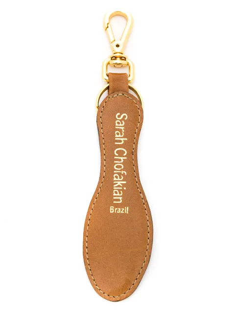Sarah Chofakian leather keyring
