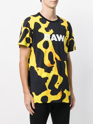 raw print T-shirt展示图