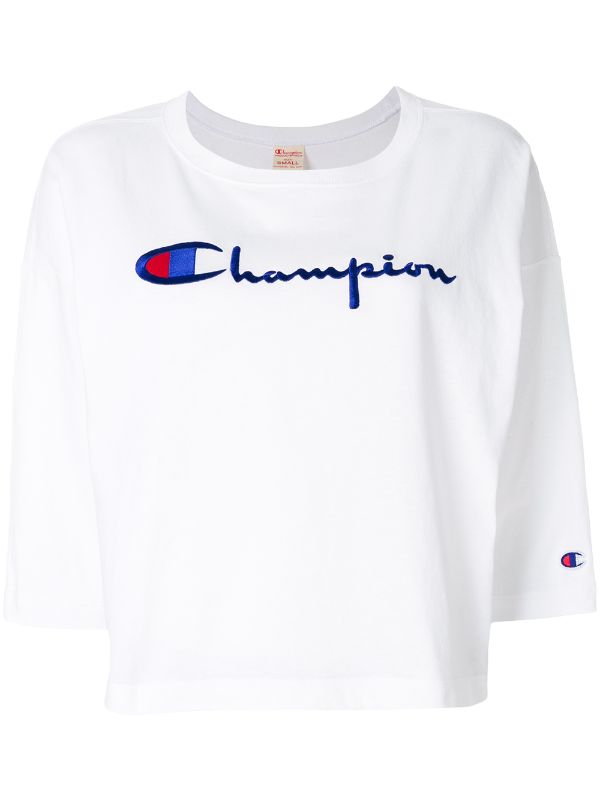 champion patch sweatshirt