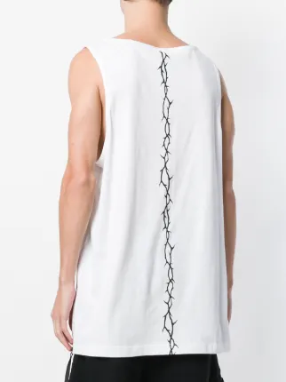 rear barbed wire print vest展示图