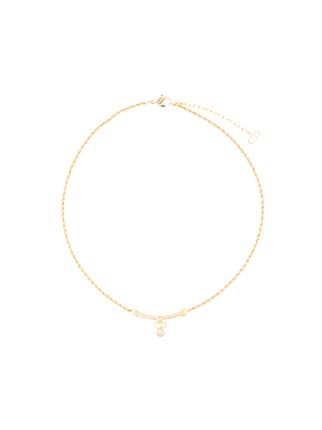 Christian Dior Logo Stone Necklace - Farfetch