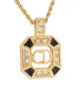 Christian Dior rhinestone square necklace