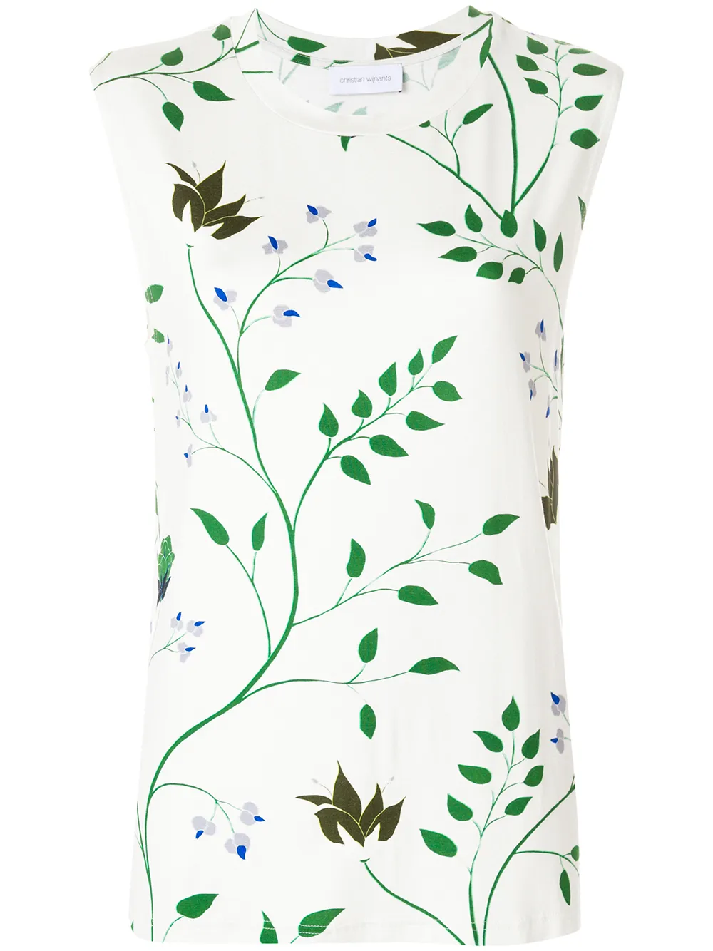 Christian Wijnants floral print tank top - Weiß