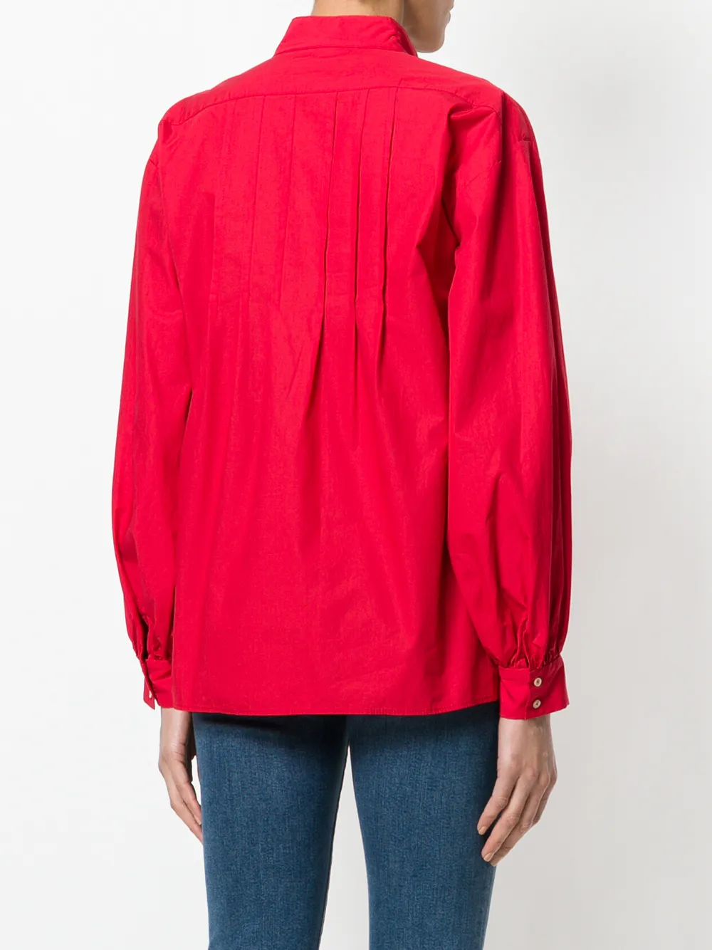 Nili Lotan henley blouse Rood