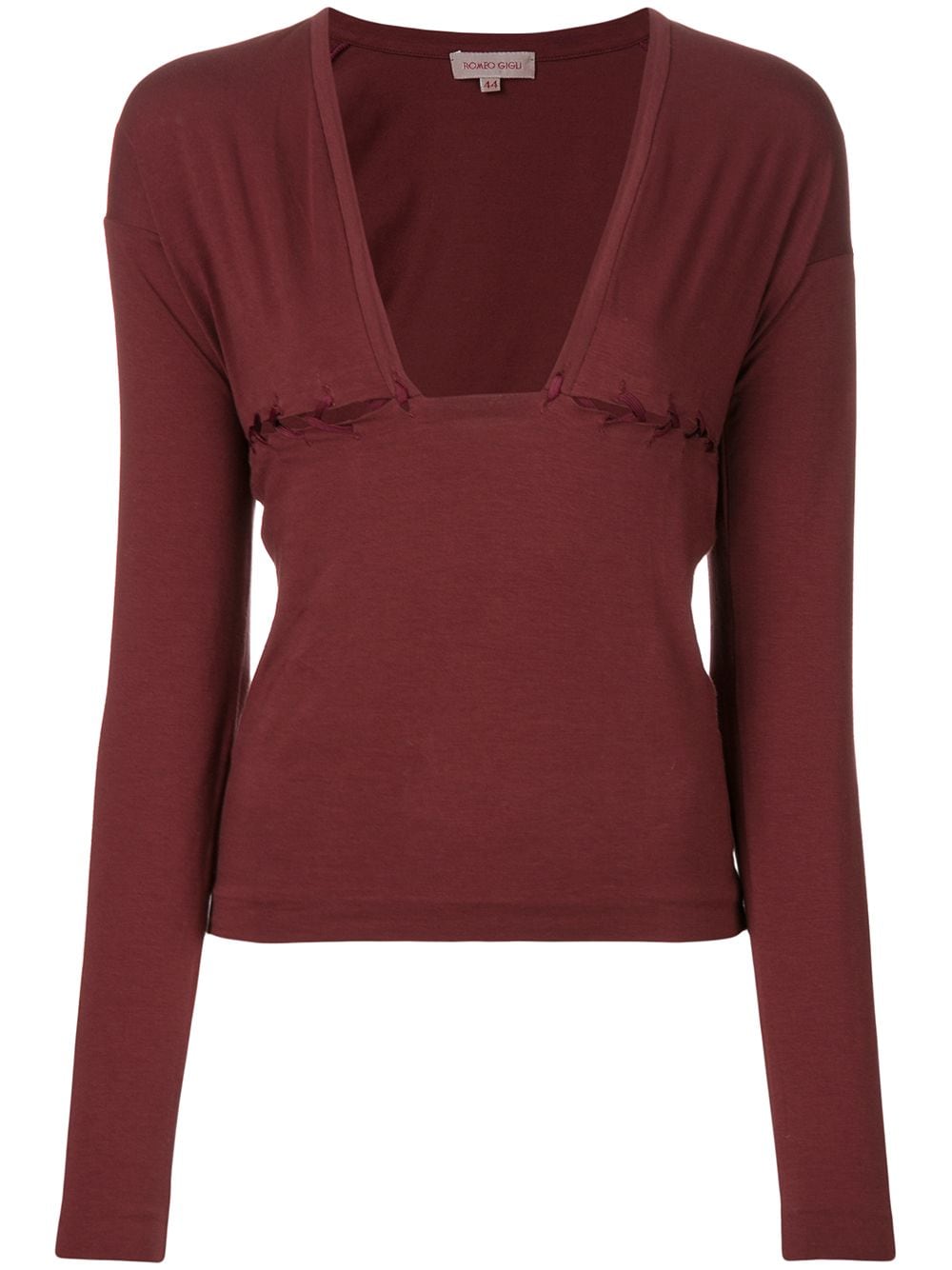 Romeo Gigli Pre-Owned lace-up Detail Blouse - Farfetch
