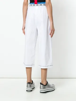 wide leg cropped pants展示图