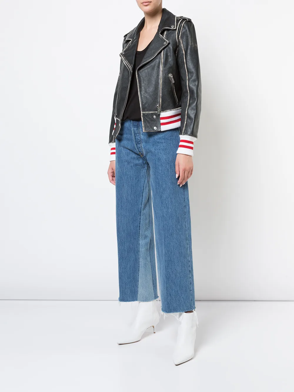 Anine Bing Quinlan Leather Jacket Farfetch