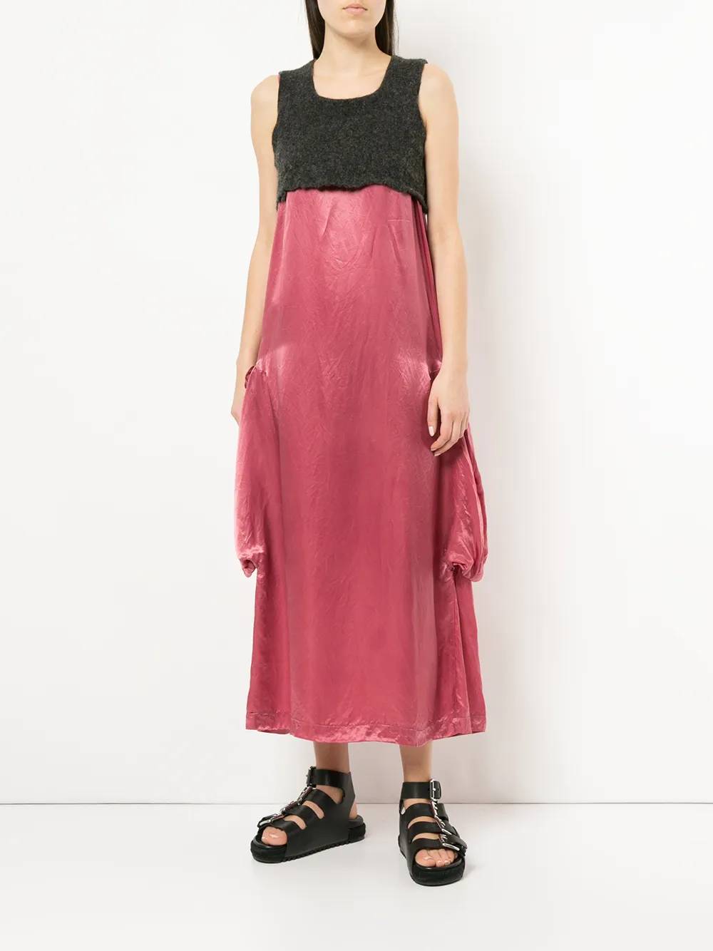 фото Comme des garçons pre-owned layered draped long dress