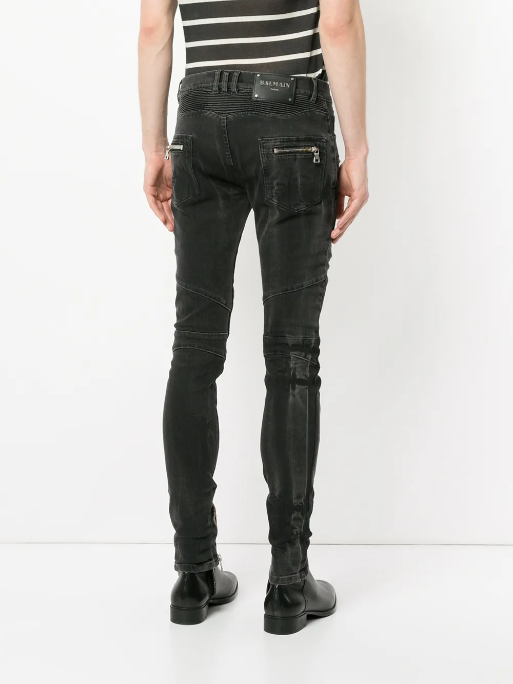 Balmain slim biker jeans 176 BLACK