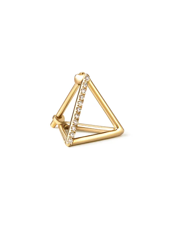 Shihara Diamond Triangle Pierce 10 (01) 通販 - FARFETCH
