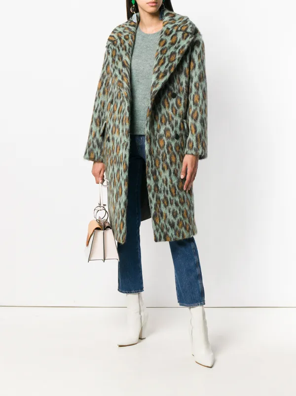 kenzo leopard coat