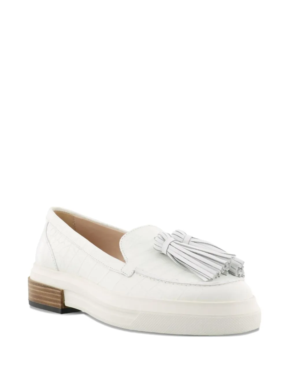 Tod's casual platform tassel loafers Wit