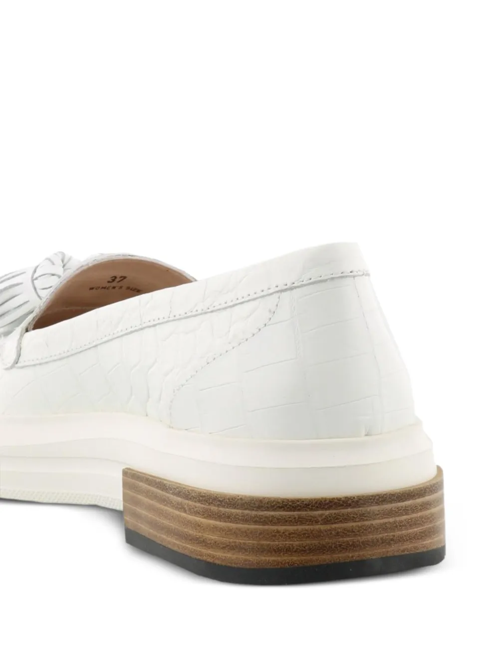 Tod's casual platform tassel loafers Wit