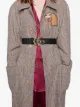 Image 2 of Gucci Leather belt with crystal Double G buckle
