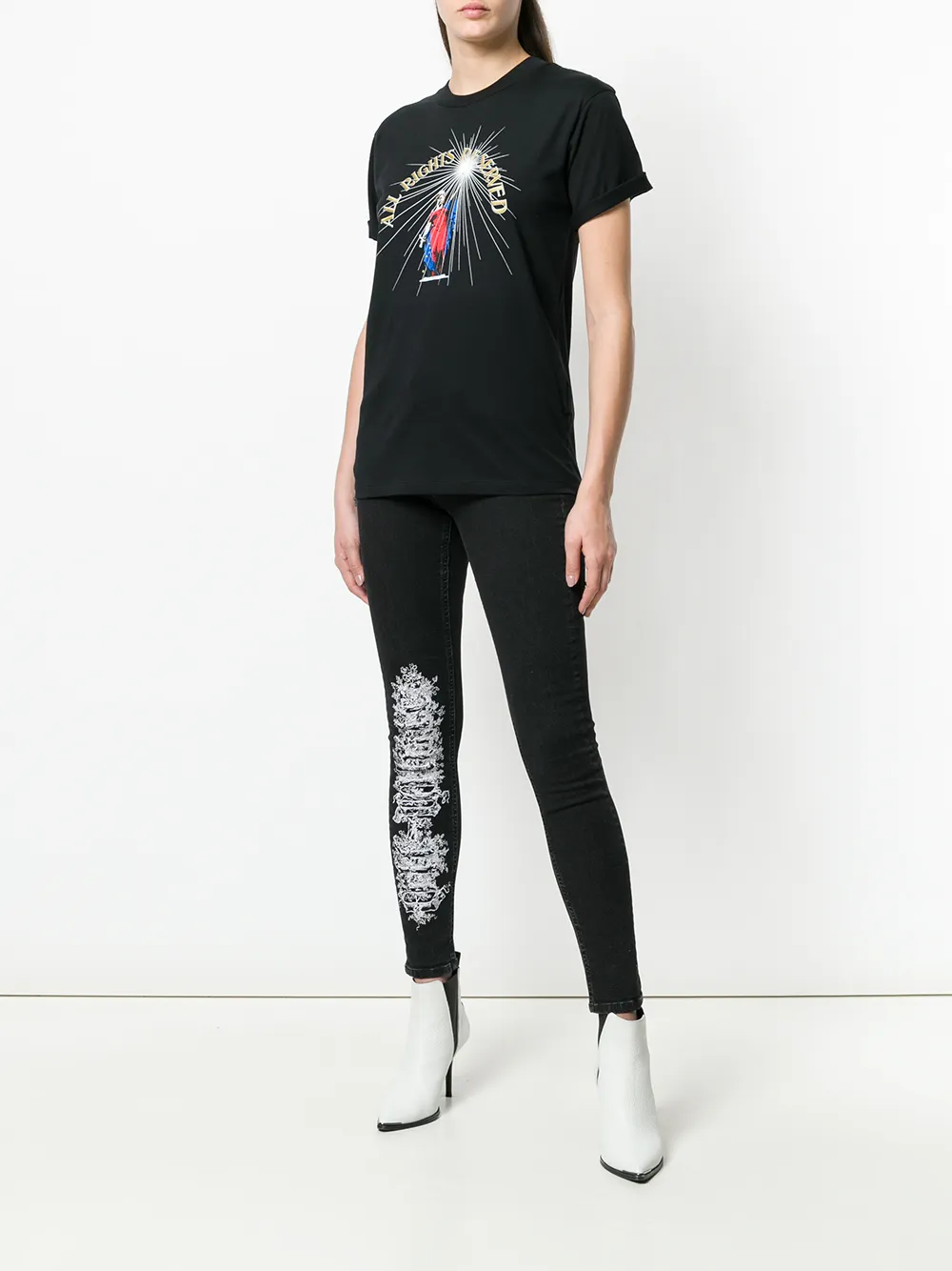  Off White 'all Rights Reserved' T Shirt   Schwarz 
