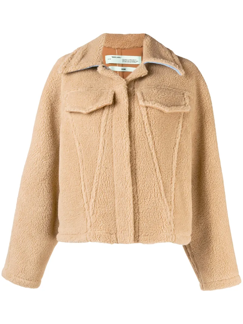 off white shearling jacket