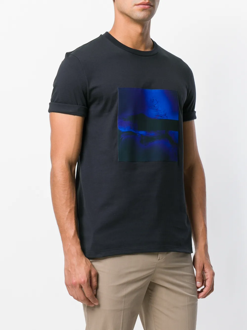 Neil Barrett graphic print T-shirt Blauw