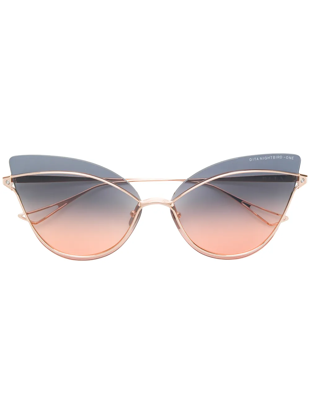 

Dita Eyewear Nightbird One cat-eye frame sunglasses - Metalizado