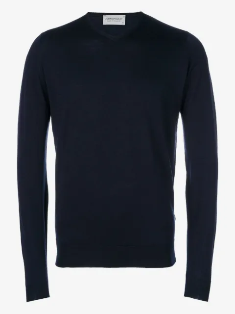 John Smedley jersey clásico con manga larga